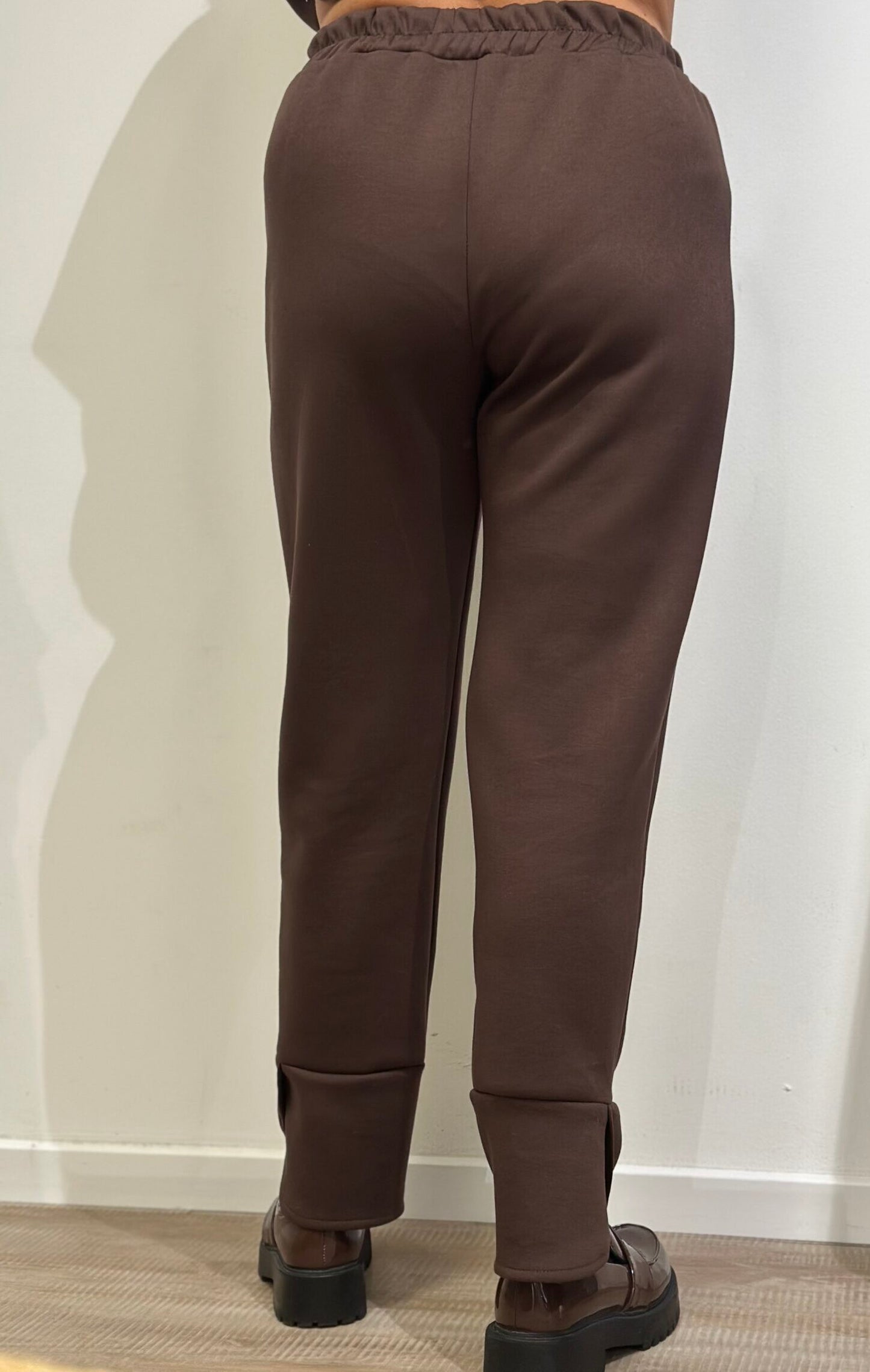 MIND by lene bukser med elastik i taljen | brun