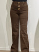 MIND by lene brune jeans med knapper | Str. 38 - 48