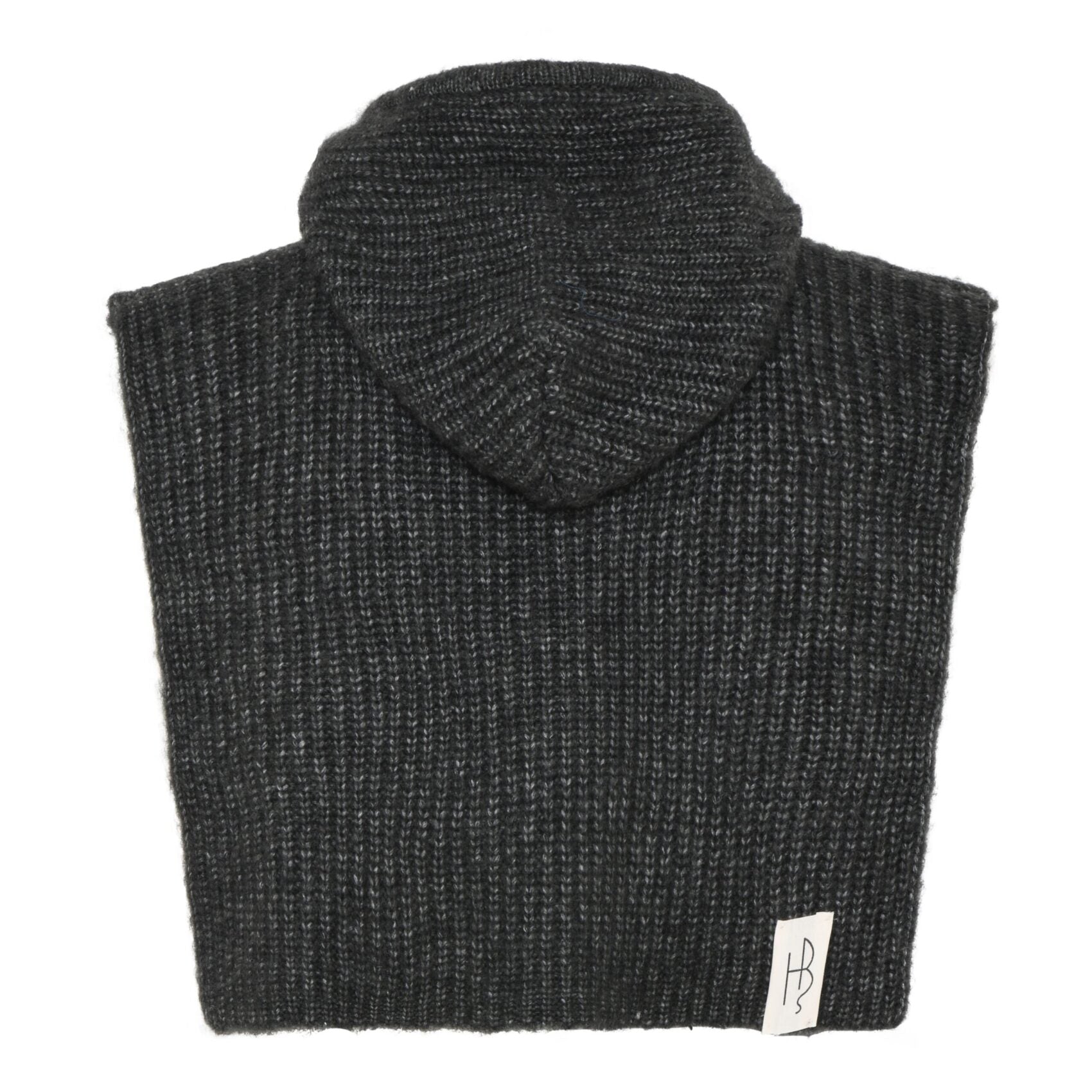 Humble IstanaHbs hood grey melange combi kort hætte vest uden ærmer