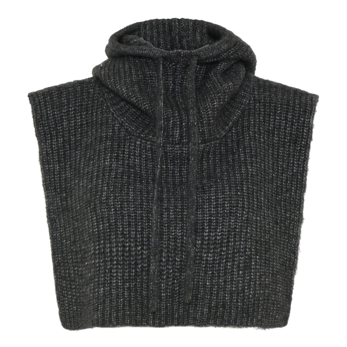 Humble IstanaHbs hood grey melange combi kort hætte vest uden ærmer