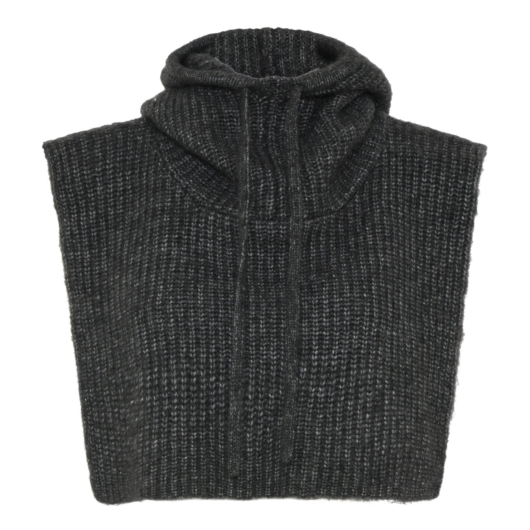 Humble IstanaHbs hood grey melange combi kort hætte vest uden ærmer