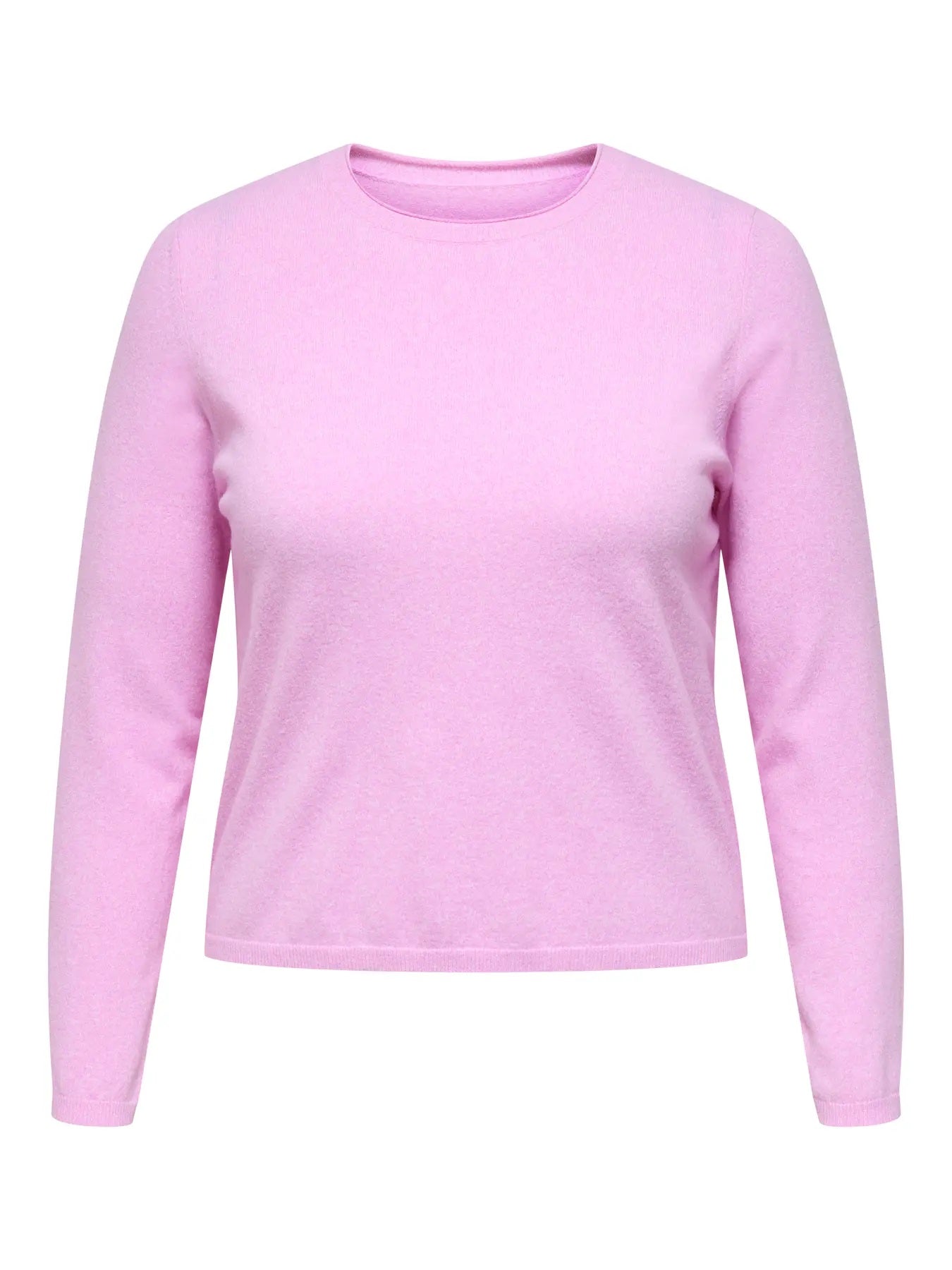 ONLY Carmakoma CARLOYAL LS ONECK PULLOVER KNT | Super Pink Melange