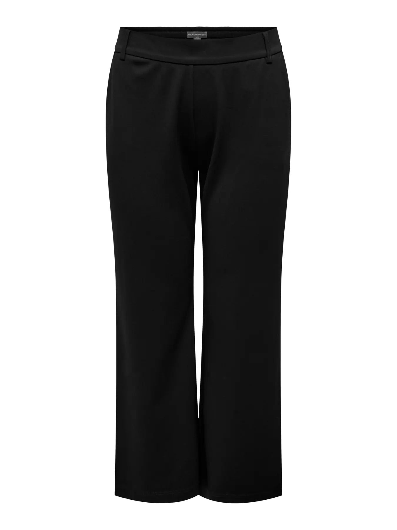 sorte bukser med lige ben. ONLY Carmakoma CARGOLDTRASH Straight Pant Black