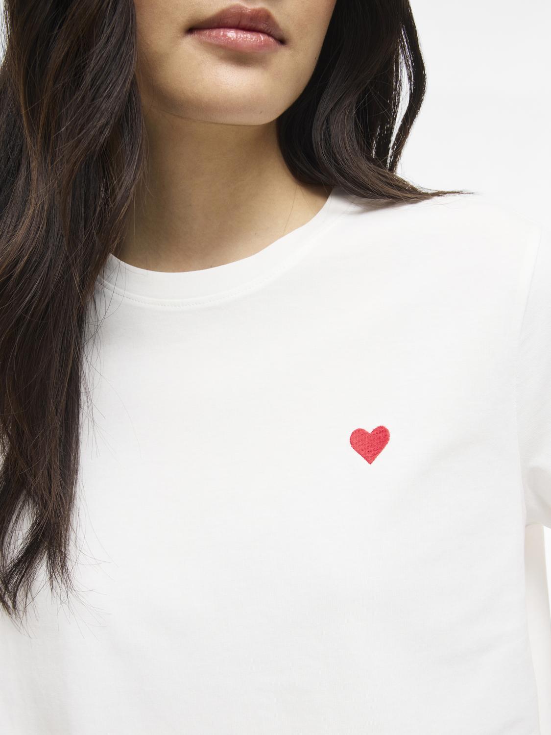 Vila - Vivora - T-shirt - Snow White