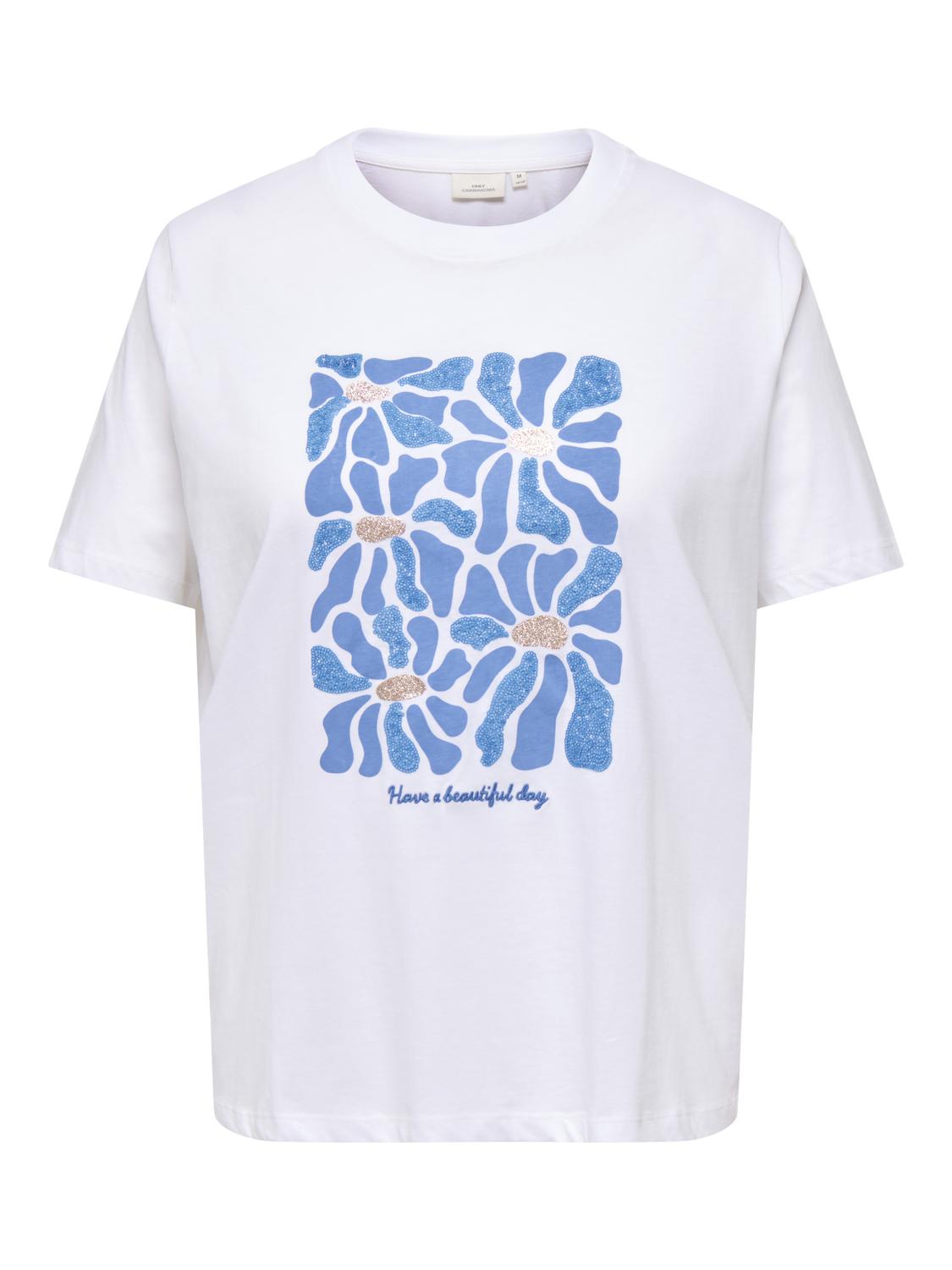 Only Carmakoma - Caralberte - T-shirt - Bright White