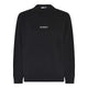sort strik med hvidt logo foran. Humble JazzHBS pullover Black