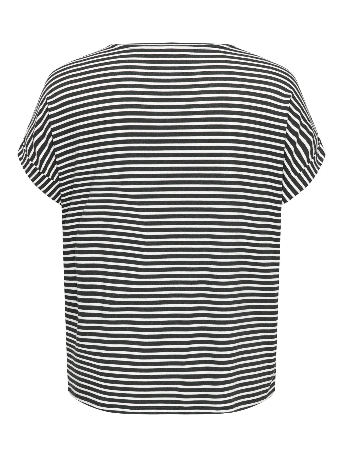 ONLY Carmakoma CARMOSTER STRIPE S/S O-NECK TOP JRS NOOS | Night Sky CLOUD DANCER