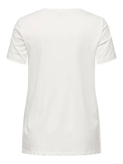 ONLY Carmakoma CARBOOSTERY TEE | Cloud Dancer Tribe