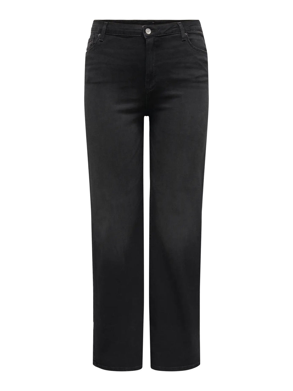 ONLY Carmakoma CARWILLY HW WIDE JEANS | Black Denim