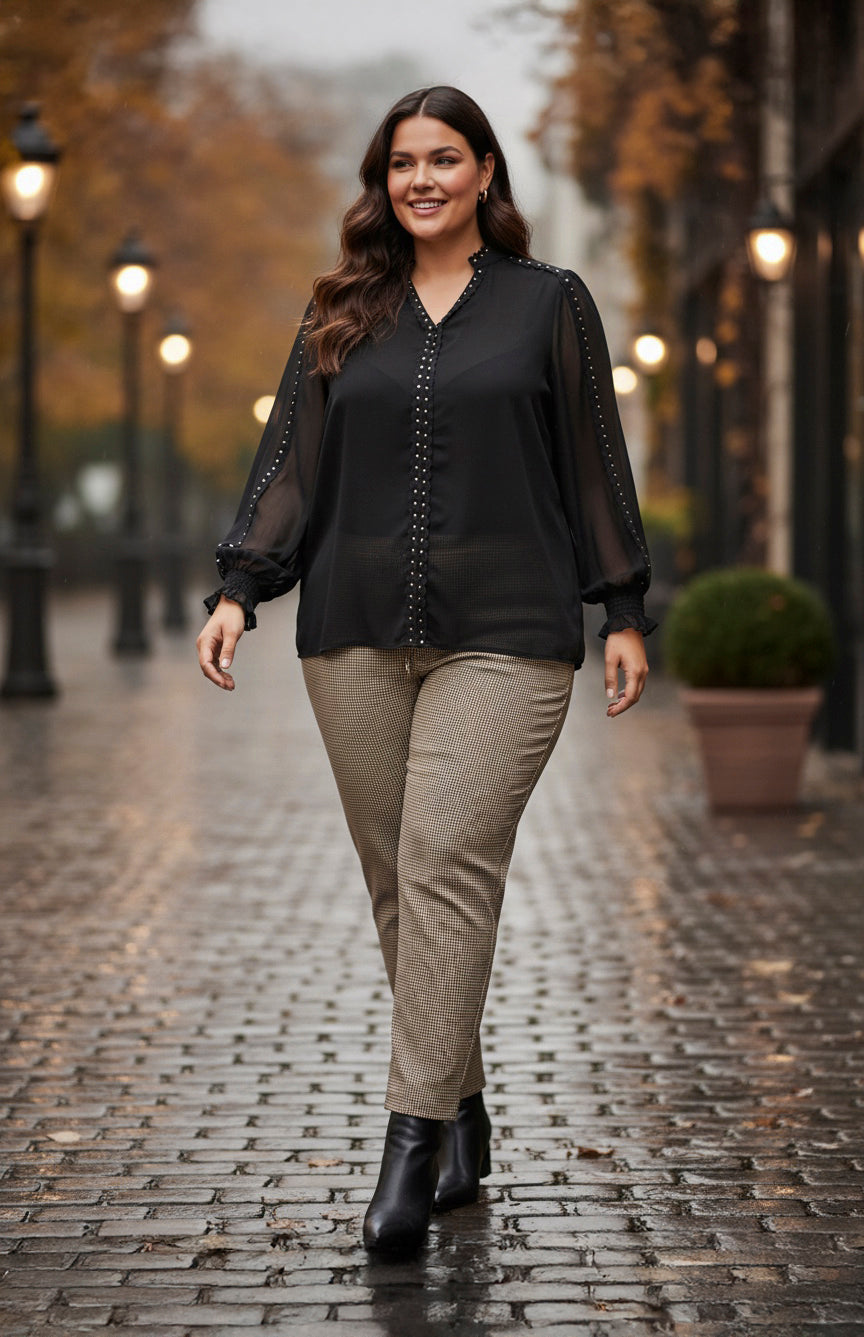Cassiopeia - Sandrina Pants - SAND COMBI
