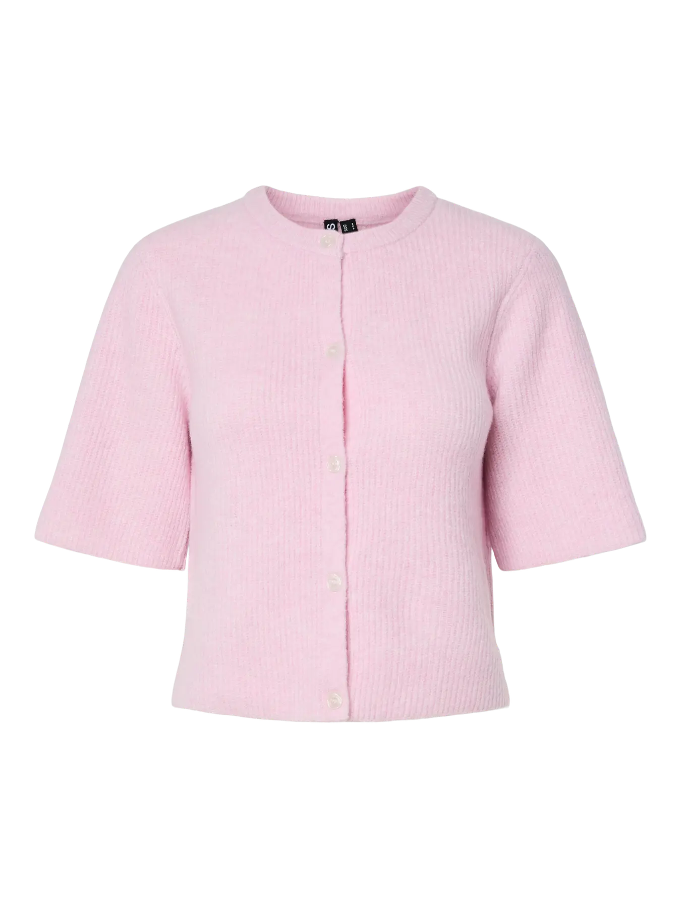 PIECES PCSILLY SS O-NECK KNIT CARDIGAN | Roseate Spoonbill Mel