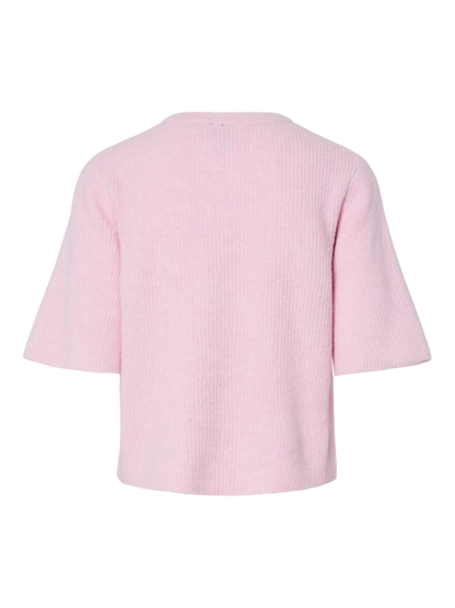 PIECES PCSILLY SS O-NECK KNIT CARDIGAN | Roseate Spoonbill Mel