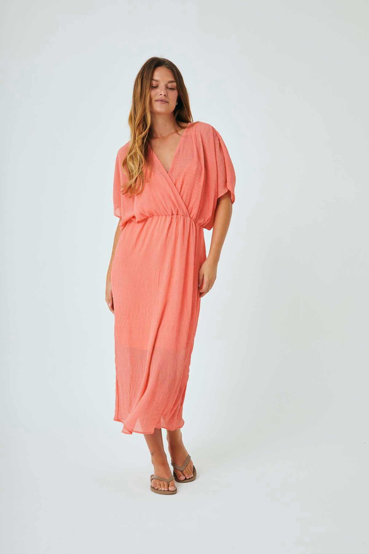 Freequent Georgia Peach DRESS | FQNOELI-DRESS