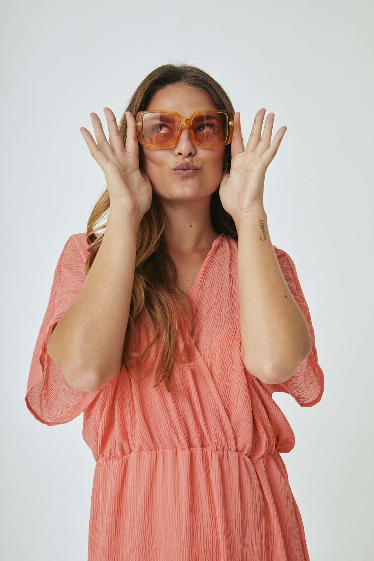 Freequent Georgia Peach DRESS | FQNOELI-DRESS