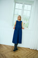 model lang denimkjole uden ærmer. Freequent FQLISEA-DRESS Medium Blue Denimmed