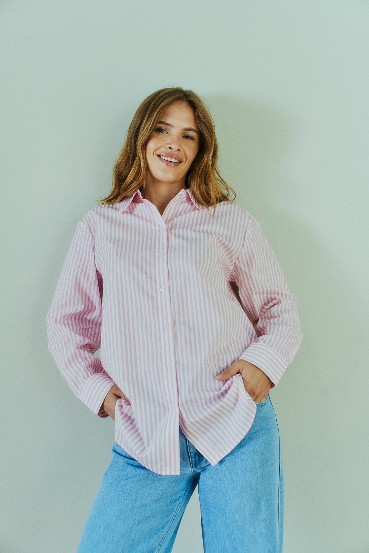 FQJOLLE-SHIRT - Star Off-White m. Sweet Lilac