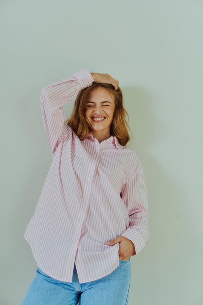 FQJOLLE-SHIRT - Star Off-White m. Sweet Lilac