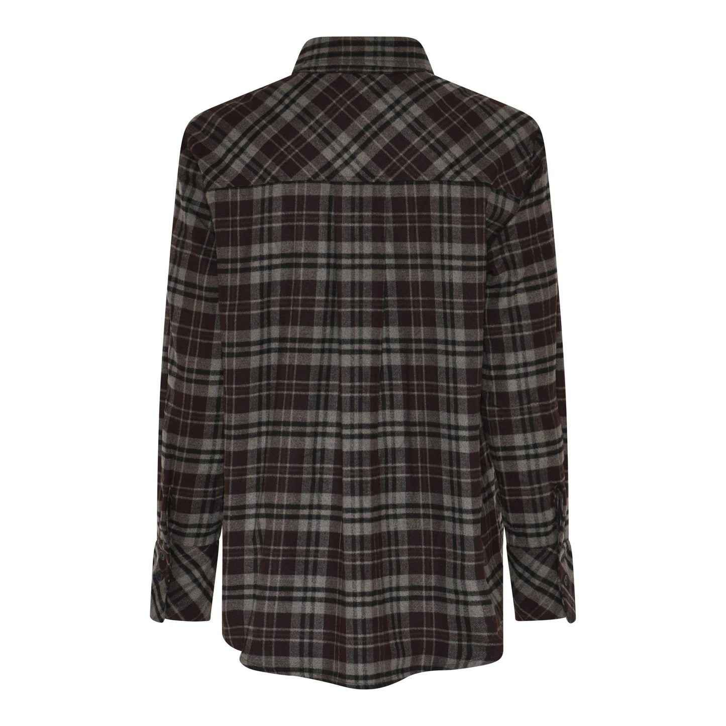 Humble MarbelHbs shirt | Dark brown combi