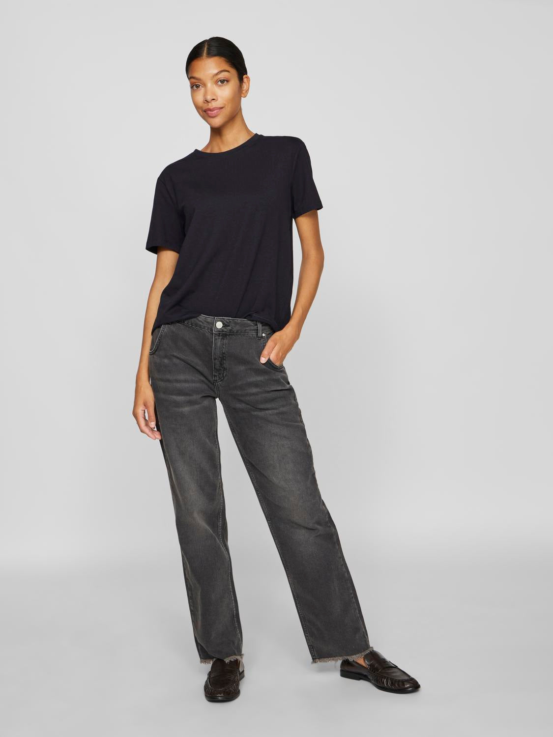 Vila - Vinora - T-shirt - Black Beauty