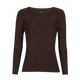 Liberté Essentiel - Mesh LS T-shirt Dark Brown