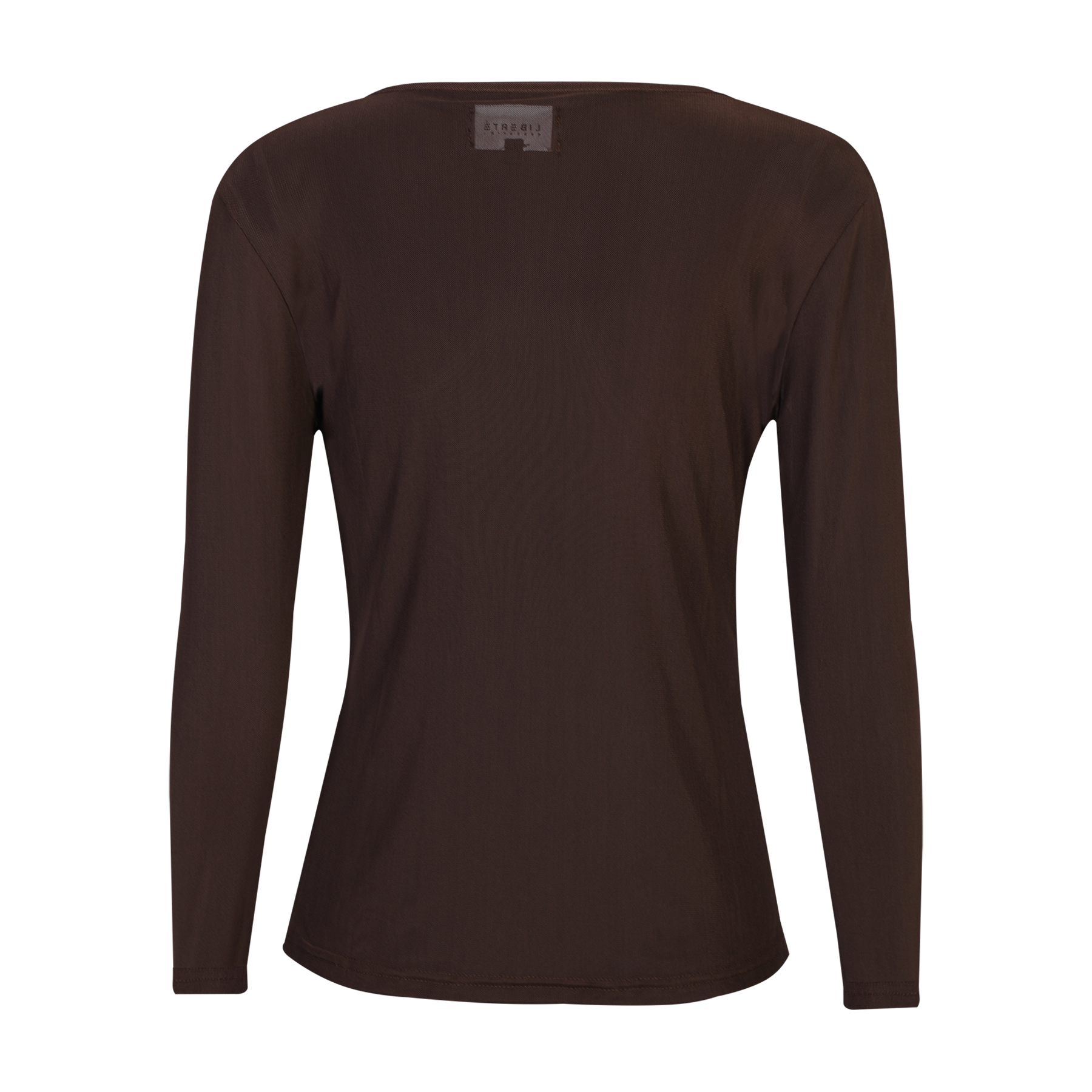 Liberté Essentiel - Mesh LS T-shirt Dark Brown