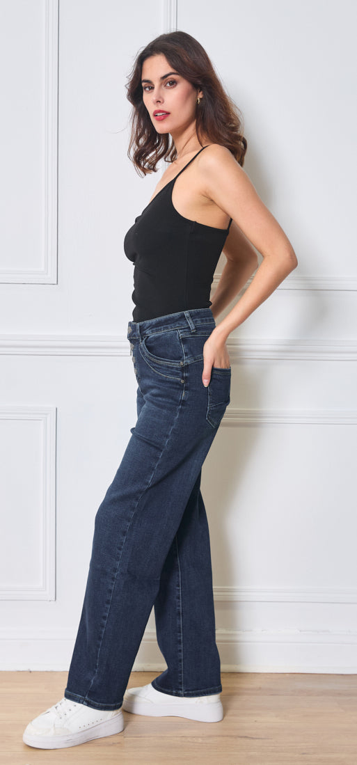 Karostar denim jeans straight legs | K2627