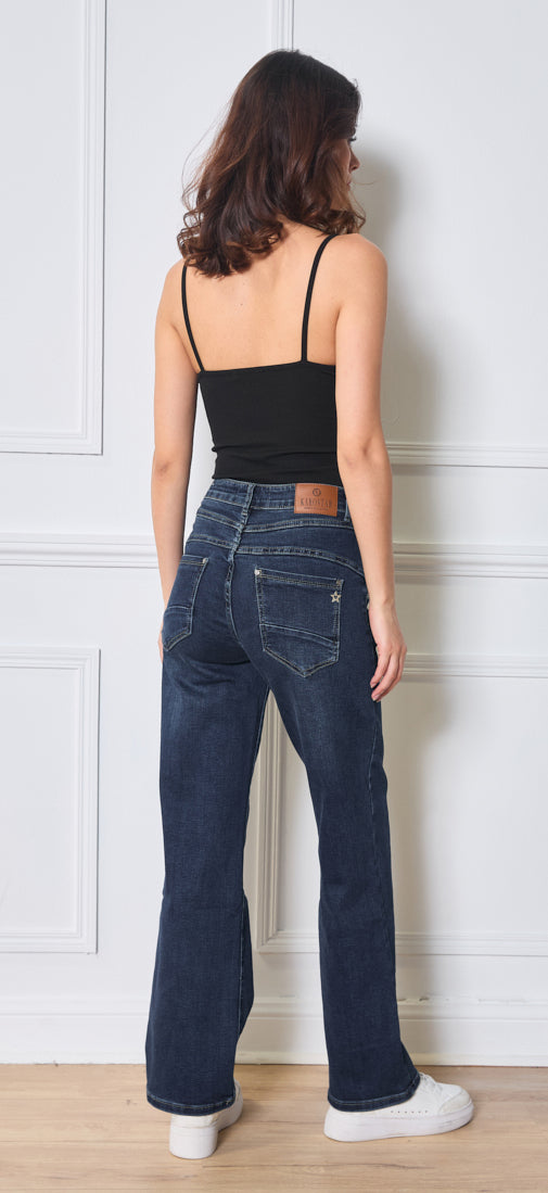 Karostar denim jeans straight legs | K2627