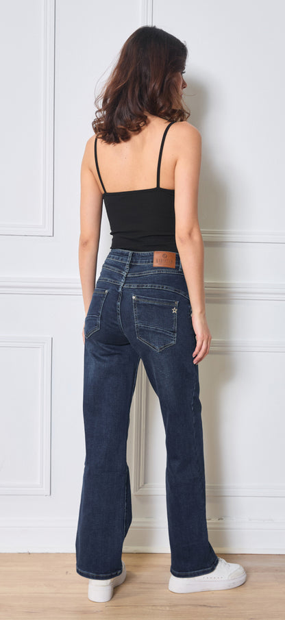 Karostar denim jeans straight legs | K2627