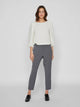 VILA VIVARONE HW SLIM PANT | Medium Grey Melange