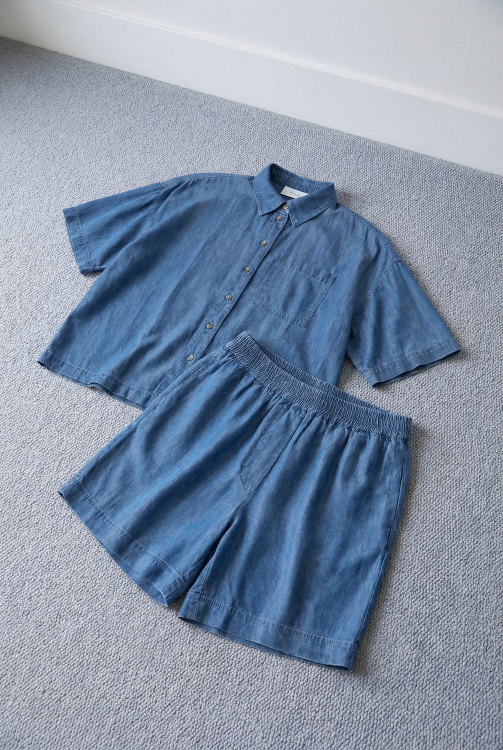 Vila - Vitevira - Shirt - Medium Blue Denim