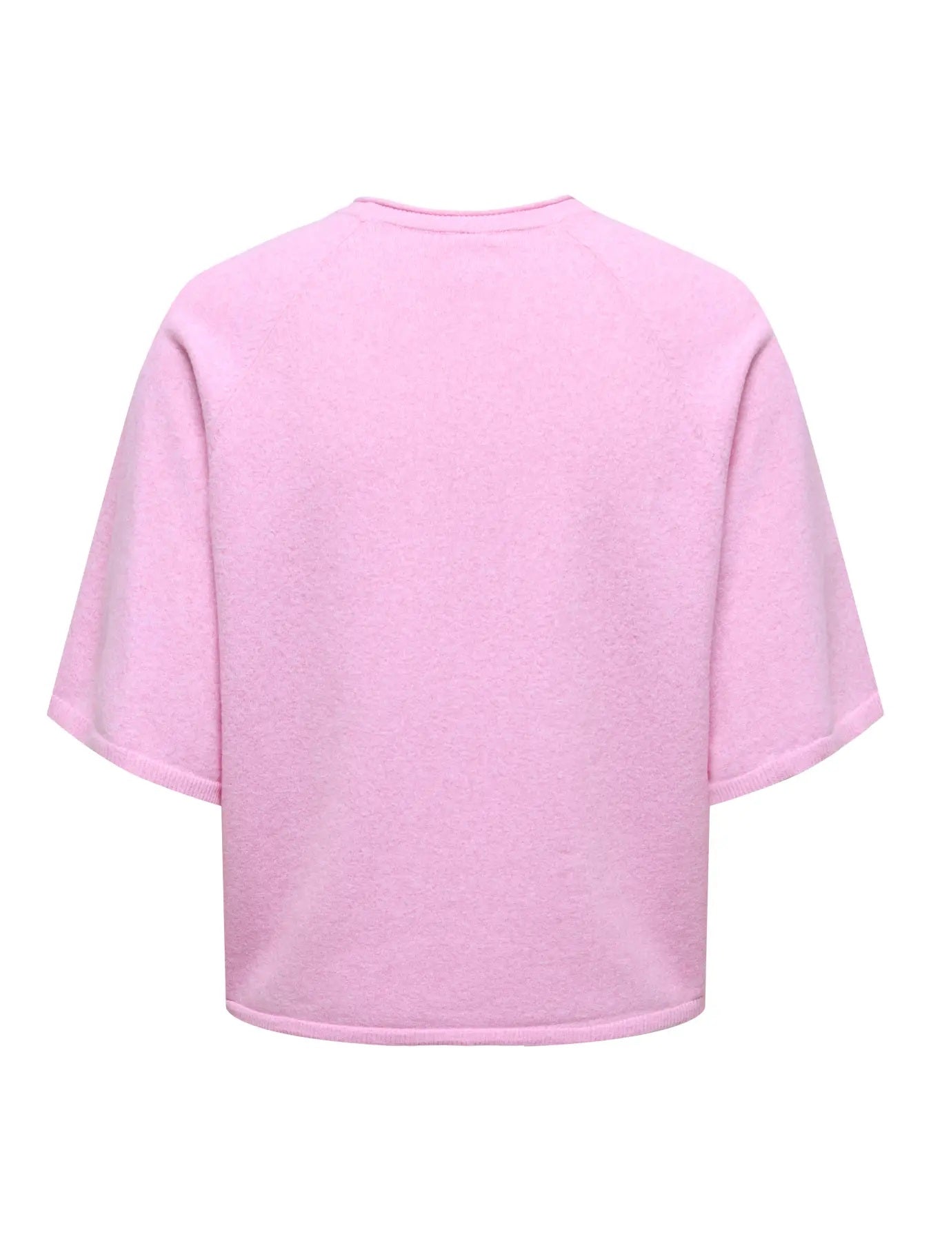 ONLY Carmakoma CARLOYAL 2/4 O-NECK PULLOV KNT NOOS | Pink Melange