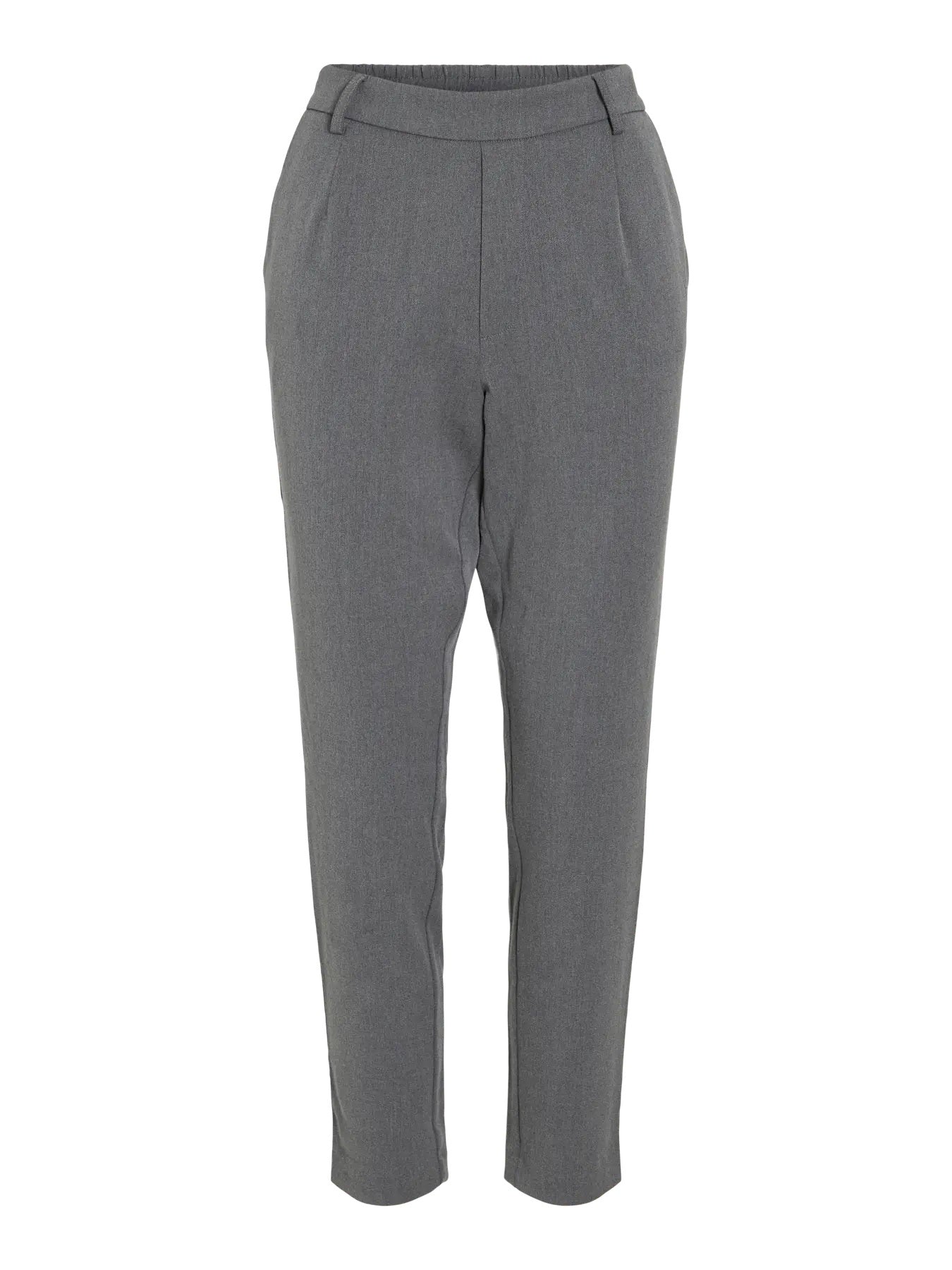 VILA VIVARONE HW SLIM PANT | Medium Grey Melange