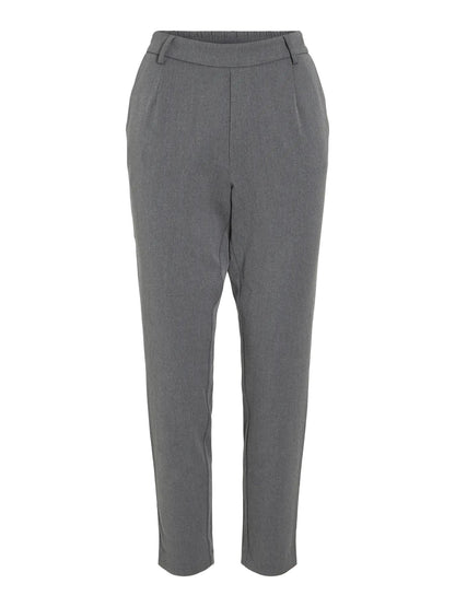 VILA VIVARONE HW SLIM PANT | Medium Grey Melange