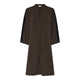 brun kjole med sorte detaljer. Humble MendyHbs dress Brown combi
