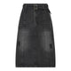 denimnederdel med et vasket udtryk og fast bælte. Humble MerleHbs skirt Used black