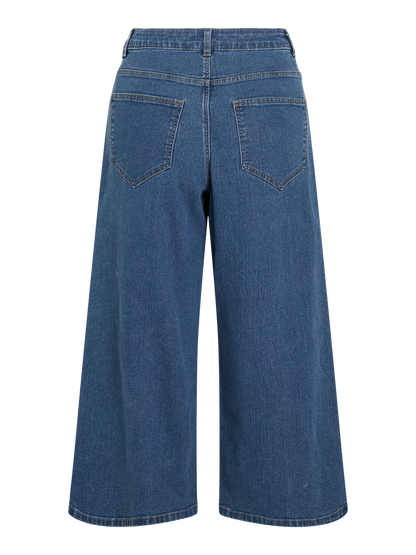 Vila - Vimalika - Culotte shorts - Medium blue denim