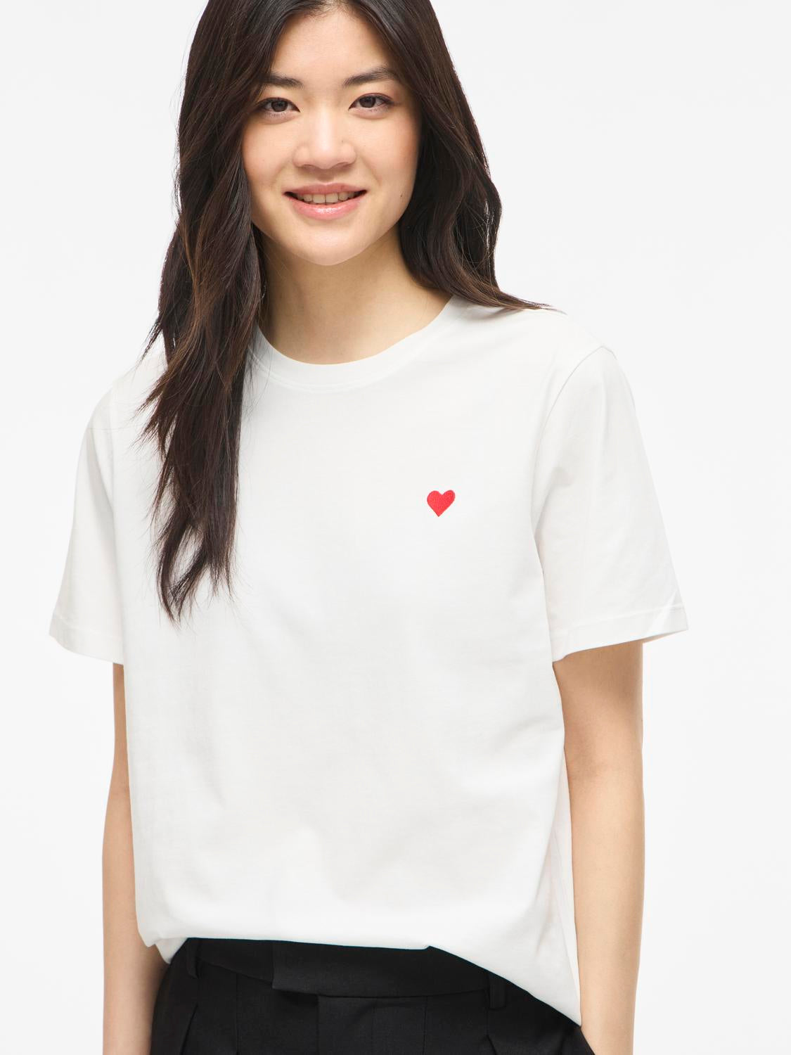 Vila - Vivora - T-shirt - Snow White