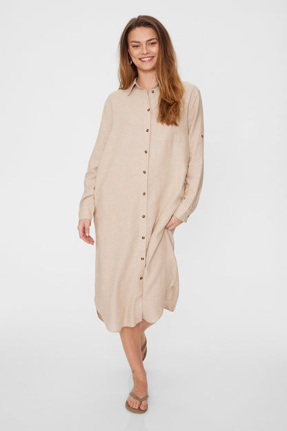 Freequent Sand melange DRESS | FQLAVA-SH-DR