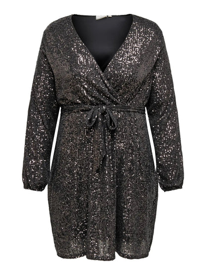 ONLY Carmakoma CARANA Sequins Dress | Magnet Magnet sequins