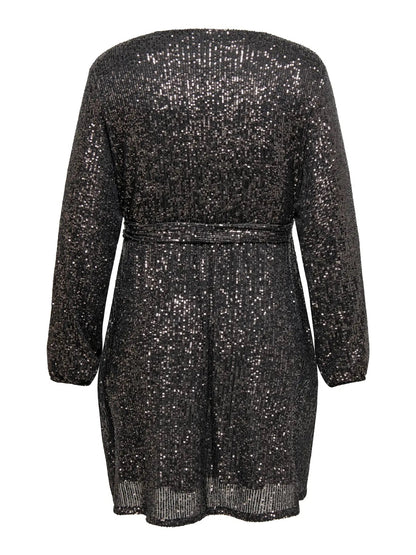 ONLY Carmakoma CARANA Sequins Dress | Magnet Magnet sequins