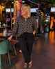 Cassiopeia - LOUISE 3/4 SHIRT - Black Combi