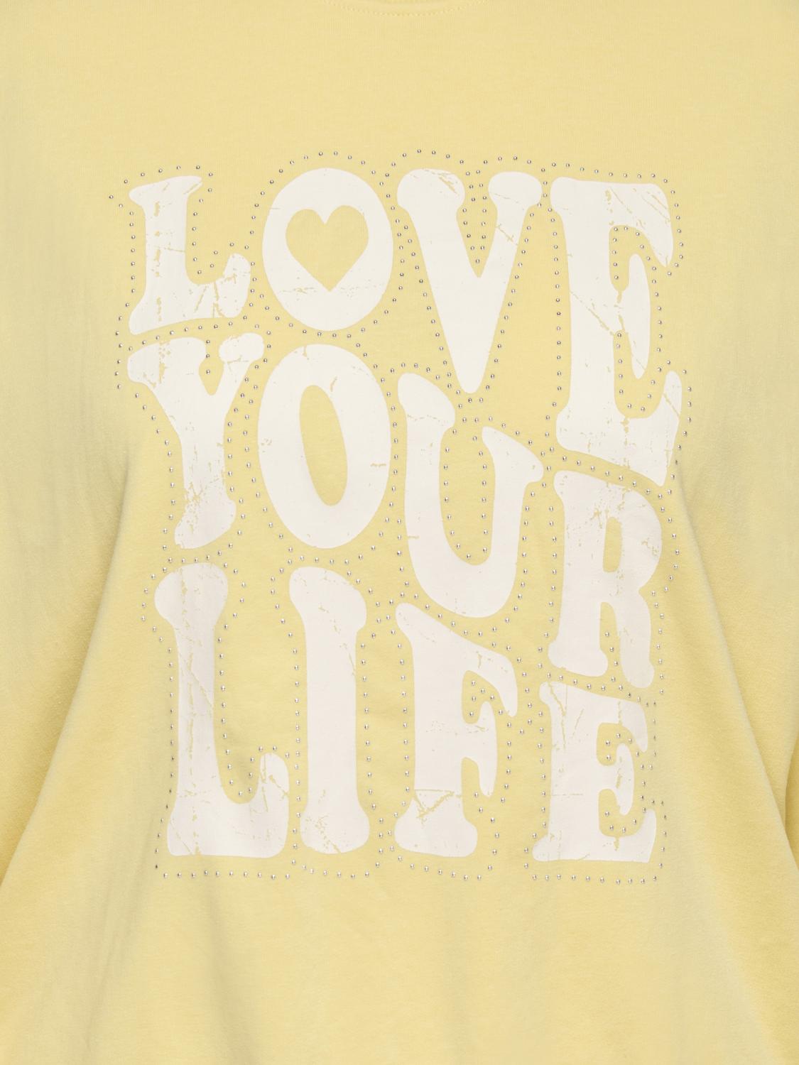 Only Carmakoma - Carsandy - Sweatshirt - Sunlight