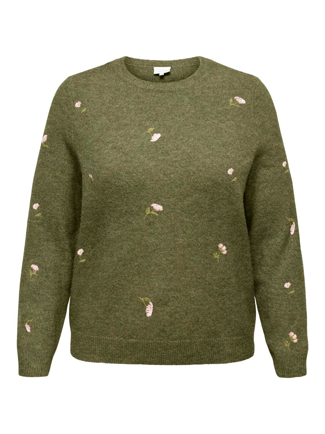 Only Carmakoma - Carshine - Pullover - Burnt Olive