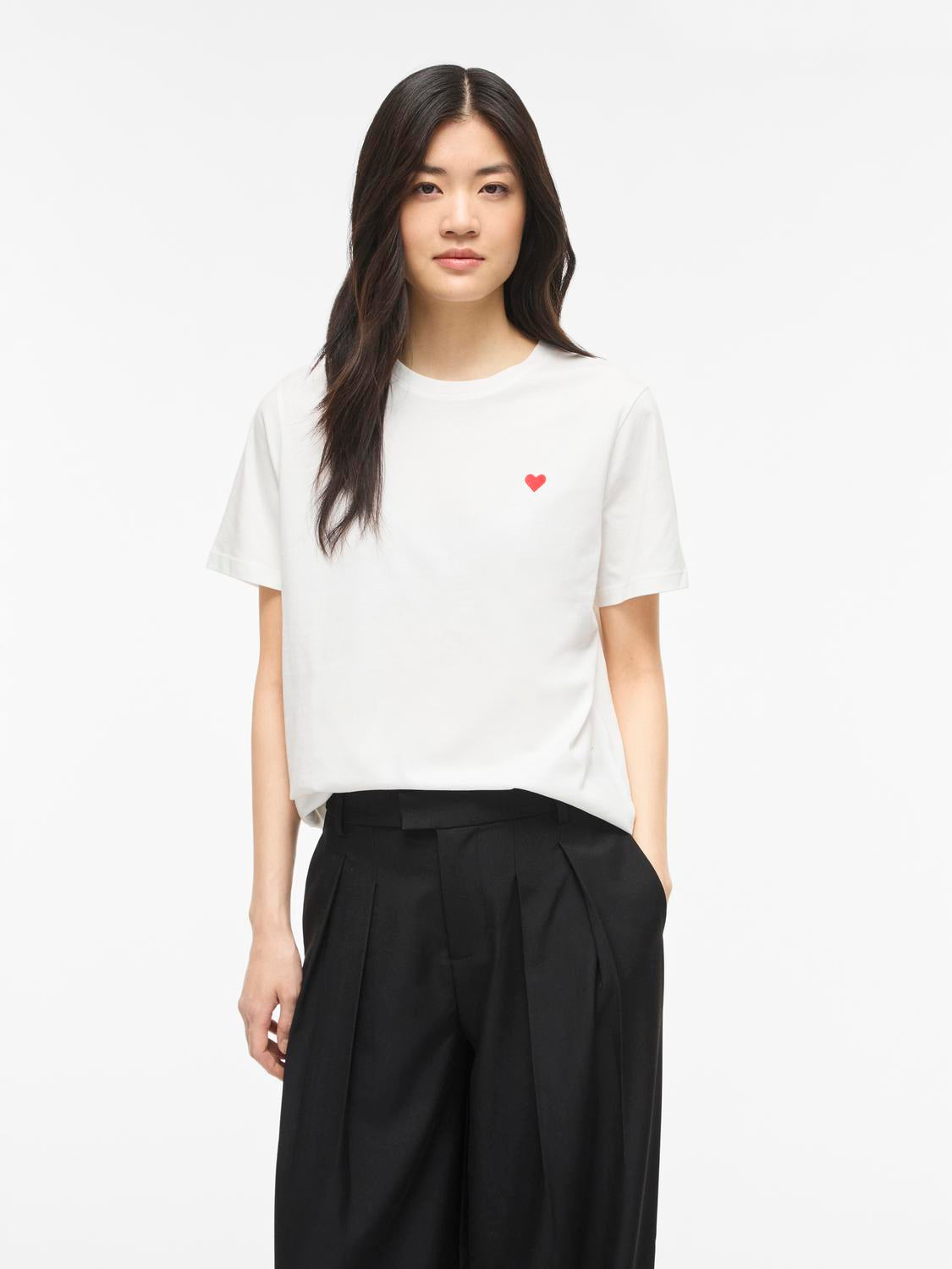 Vila - Vivora - T-shirt - Snow White