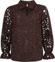 OFFELIA - OASIS BLOUSE - COFFEE