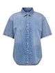 ONLY Carmakoma CARMONTREAL Shirt | Medium Blue Denim