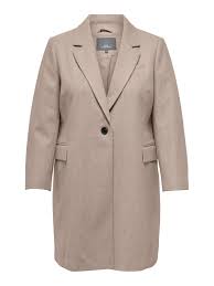 ONLY Carmakoma CARNANCY COAT | Simply Taupe Melange