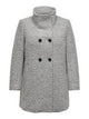 ONLY Carmakoma CARNEWSOPHIA WOOL COAT | Grey Melange