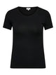 ONLY Carmakoma CARTIME LIFE S/S O-NECK TOP JRS | Black