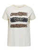 ONLY Carmakoma Cloud Dancer LEO HEARTS T-Shirt CARLEOLA SS O-NECK TEE